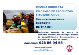 Mezcla Correca en campo de productos fitosanitarios
